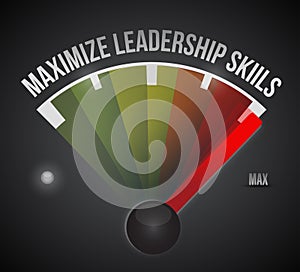 Maximize leadership skills to the max illustration photo