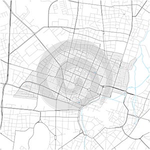 Maxvorstadt, MÃÂ¼nchen, Deutschland high detail vector map photo