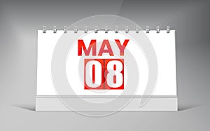 May 08, Desk Calendar Design Template. Single Date Calendar Design