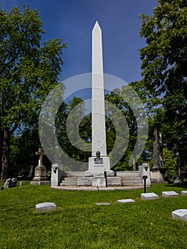 MAY 16 2019, USA - Lewis and Clark Expedition - Burial spot of William Clark of Lewis and Clark Expedition in Bellefontaine