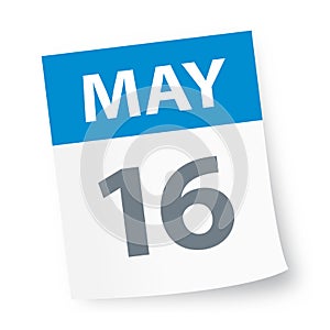 May 16 - Calendar Icon