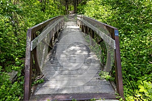 MAY 17 2019, Bridge to viewspot overlooking Lewis and Clark Expedition - May 14, 1804 - September 23, 1806 - Gasconade County