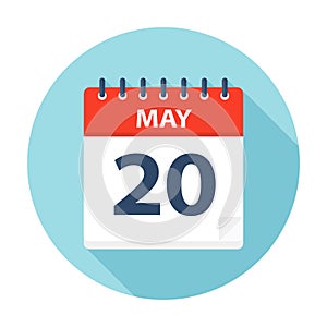 May 20 - Calendar Icon