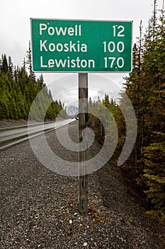 MAY 2019, USA - Road signs along the Lewis and Clark Expedition Trail