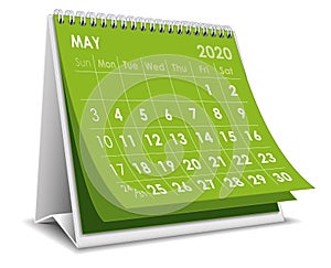 May 2020 calendar