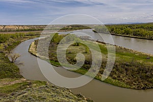 MAY 22 UPPER MISSOURI RIVER BREAKS, LEWISTOWN, MT,  2019, USA - Lewis and Clark's 