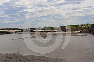 May 26, 2019 Spencer Dam Nebraska after the dam broke Boyd County and Holt County by 281 highway near Spencer Nebraska