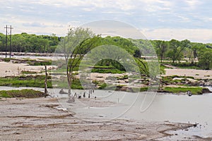 May 26, 2019 Spencer Dam Nebraska after the dam broke Boyd County and Holt County by 281 highway near Spencer Nebraska