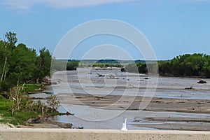 May 26, 2019 Spencer Dam Nebraska after the dam broke Boyd County and Holt County by 281 highway near Spencer Nebraska