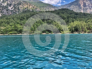 May 18, 2021, Antalya province, Turkey. Green canyon, rest in the mountains, beautiful view of nature photo