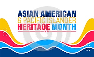 May is Asian American and Pacific Islander Heritage Month background template. celebrates the culture, traditions and history