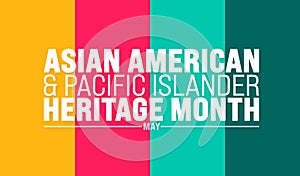 May is Asian American and Pacific Islander Heritage Month background template. celebrates the culture, traditions and history