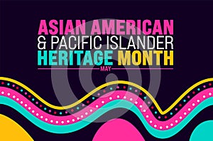 May is Asian American and Pacific Islander Heritage Month background template. celebrates the culture, traditions and history