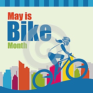 May is Bike Month Illustration