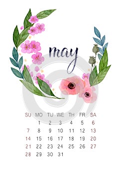 May calendar