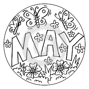 May Coloring Pages for Kids