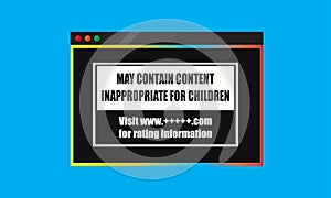 May contain content inappropriate for children banner