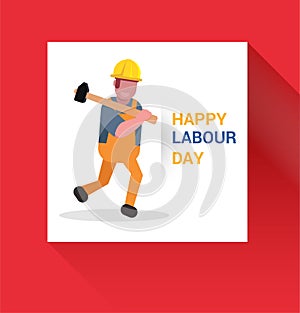 May First Workers Day Illustration