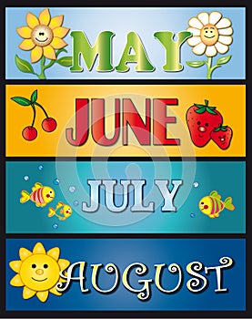 May june july august photo