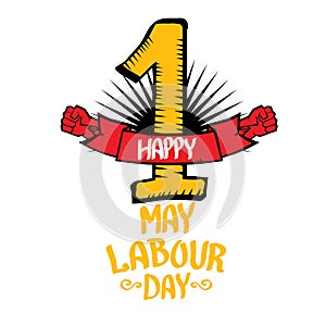 1 may - labour day. vector labour day poster