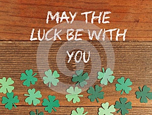May The Luck Be With You retro St Patrick's Day