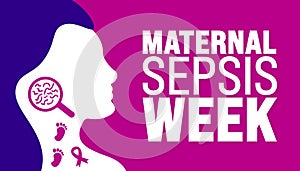 May is Maternal Sepsis Week background template. Holiday concept. use to background, banner, placard,