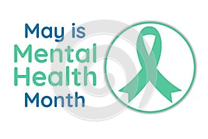 May is Mental Health Awareness Month. Holiday concept. Template for background, banner, card, poster with text