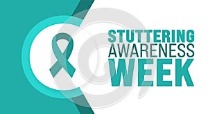 May is National Stuttering Awareness Week background template. Holiday concept. use to background, banner, placard, photo