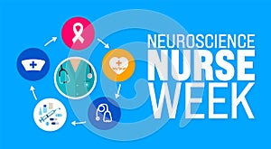 May Neuroscience Nurse Week background template. Holiday concept. use to background, banner,
