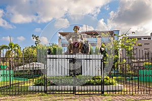 Rajah Humabon Monument at Cebu, Philippines. It honors Rajah Humabon, the first Filipino chieftain to embrace