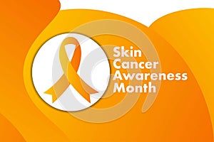 May is Skin Cancer Awareness Month concept. Template for background, banner, card, poster with text inscription. Vector