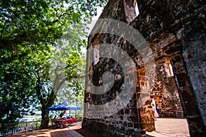 2019 May 8th, Malaysia, Melaka - View of Aancient St Paul`s Church at the day time