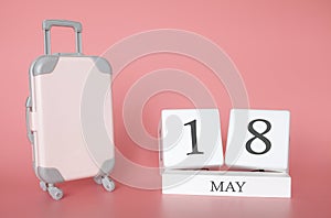 May 18, time for a spring holiday or travel, vacation calendar