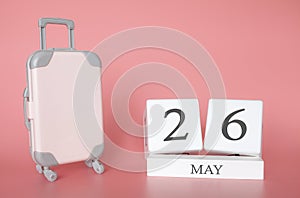 May 26, time for a spring holiday or travel, vacation calendar