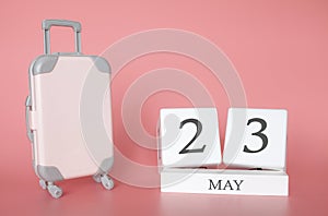 May 23, time for a spring holiday or travel, vacation calendar