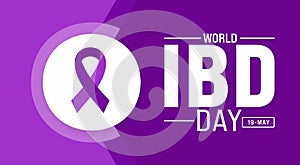 May is World IBD Day or World Inflammatory Bowel Disease Day background template. Holiday concept.