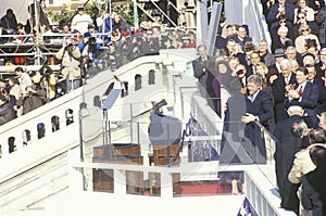 Maya Angelou and Bill Clinton