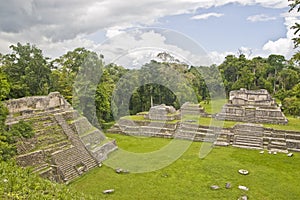 Maya archaeological site Caracol, Belize photo
