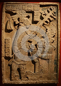 Maya art sculpture