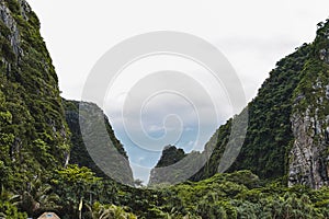 Maya Bay `The Beach ` in Phi Phi Islands, Thailand