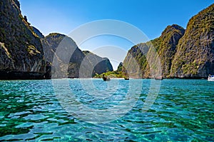 Maya Bay, Ko Phi Phi Leh Island, Krabi Province, Andaman Sea, Thailand