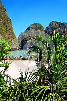 Maya Bay, Ko Phi Phi Leh Island, Krabi Province, Andaman Sea, Thailand