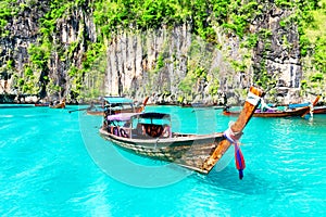 Maya bay on Koh Phi Phi Leh island, Thailand