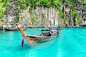 Maya bay on Koh Phi Phi Leh island, Thailand