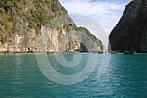 Maya Bay is the most beautiful paradise beach in Thailand.