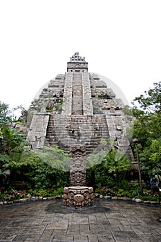 Maya civilization building photo