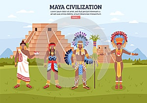 Maya Civilization Landscape Background