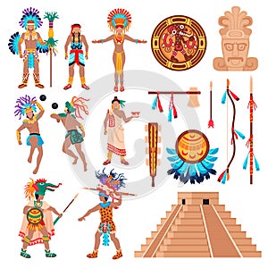 Maya Culture Elements Set