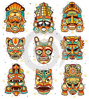 Maya culture masks