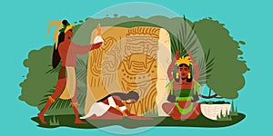 Maya Flat Illustration